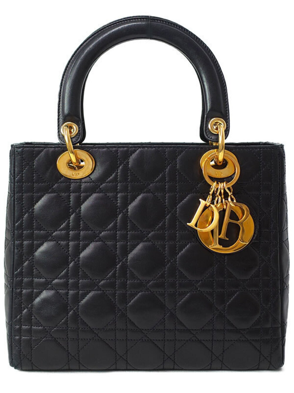 Christian Dior Cannage Quilted Lady Dior 2way bag